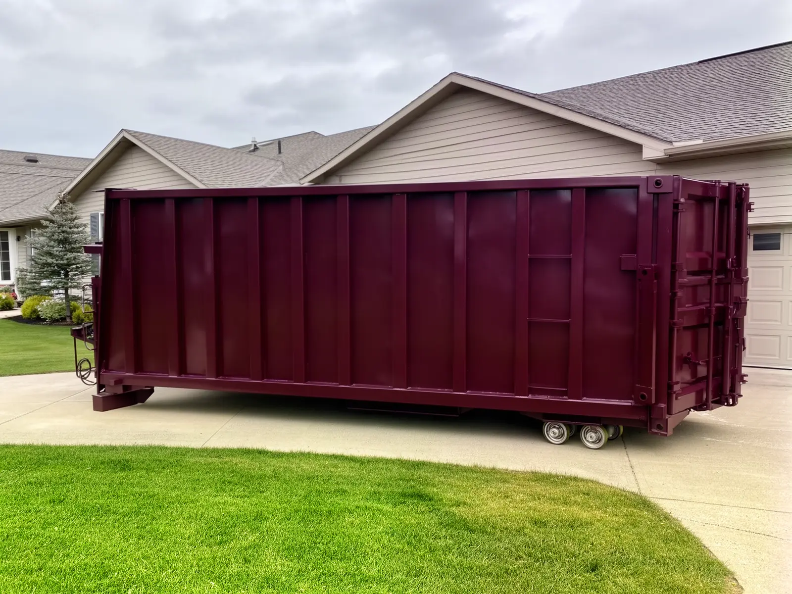 Roll-off dumpster from Skip & Sons Dumpster Rentals in Frankfort, KY
